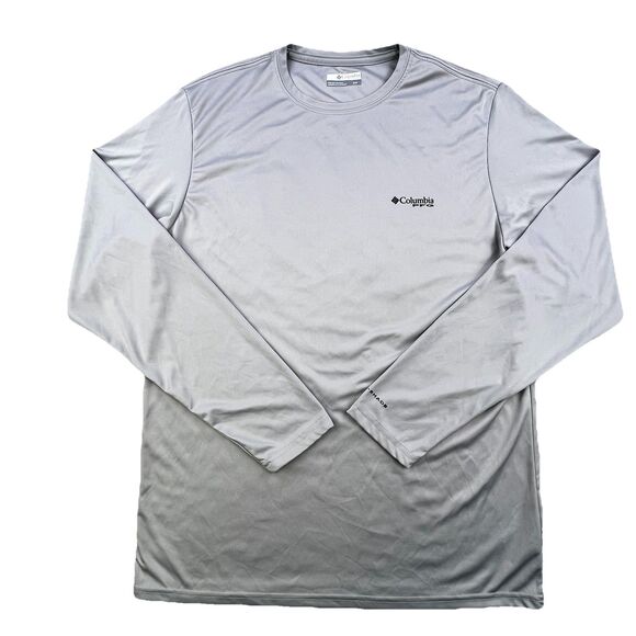 Columbia PFG Terminal Tackle Shirt Adult Small Gray Santa Swordfish Christmas - Picture 5 of 10